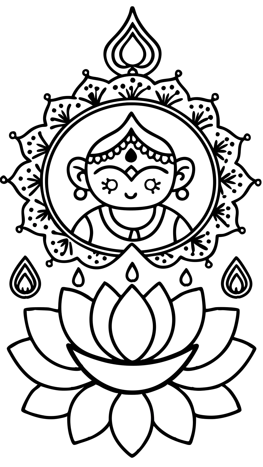 coloriages Deepavali